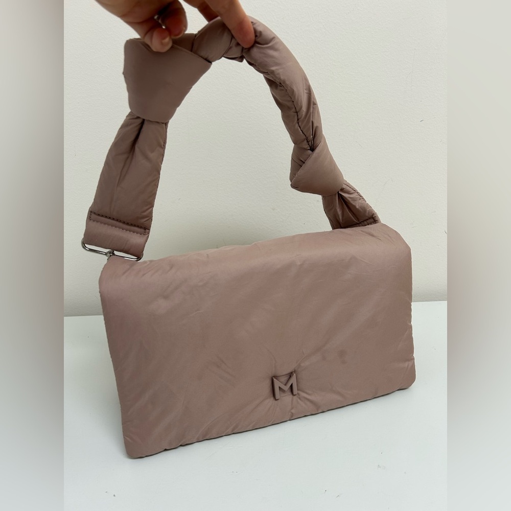 Marella soft athlesure look nylon bag in dusty rose.